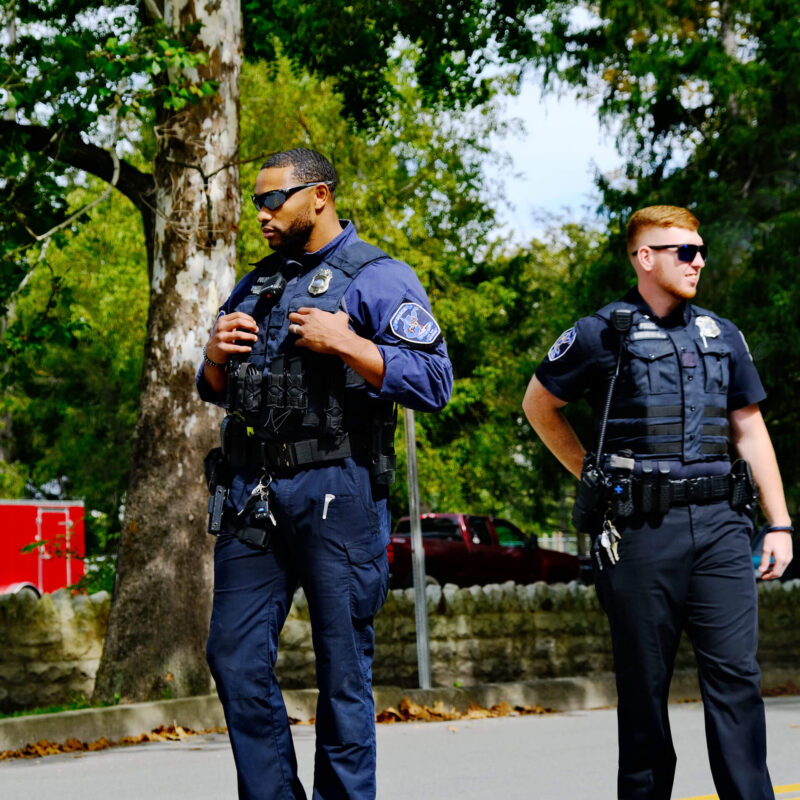 Officers on duty in Elkins, WV