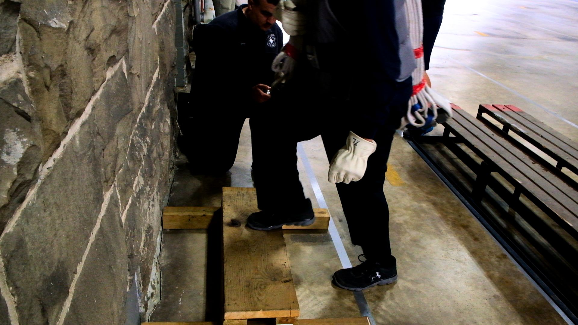 Stair Climb with Hose Bundle