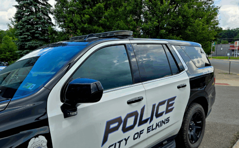 An image of an Elkins Police Department police cruiser, July 2025