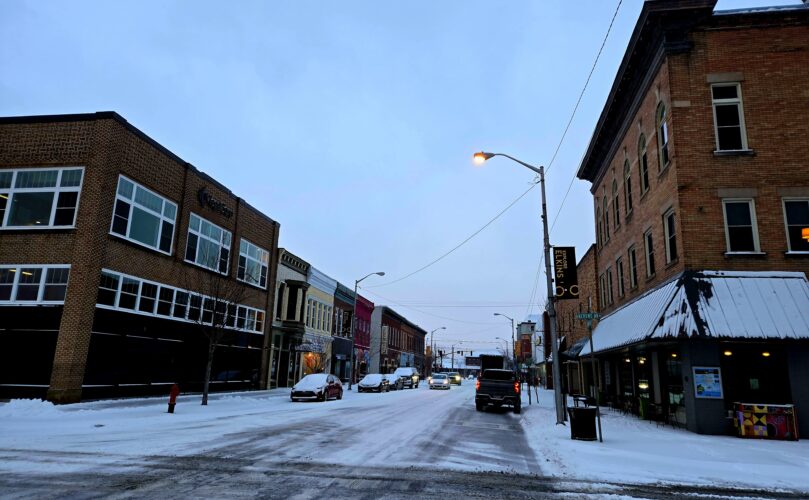 An image of downtown Elkins, Jan. 2026, Elkins, WV