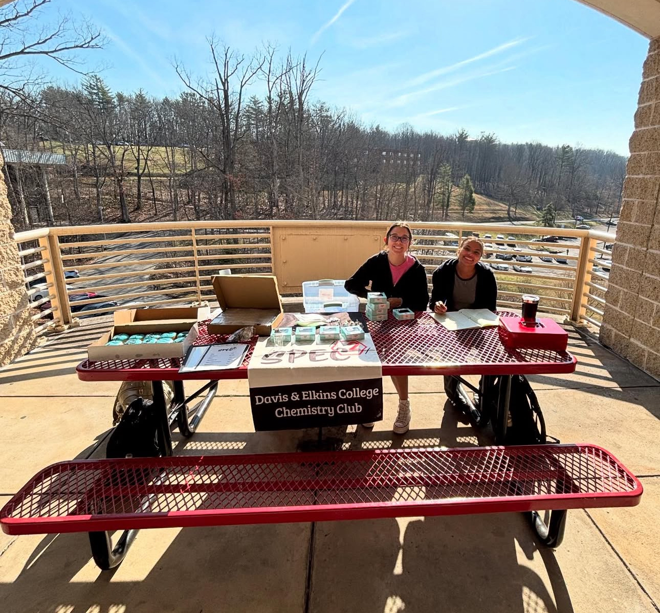 Two science students at Davis & Elkins College, Elkins, WV.