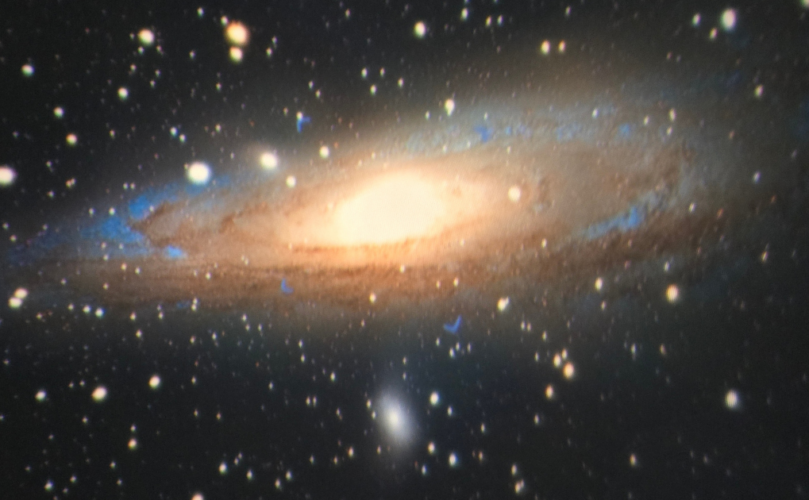 Image during a show at Flynn Planetarium - Davis & Elkins College. Elkins, WV