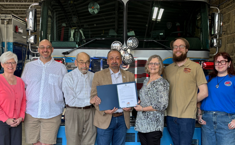 An image of the Elkins Welcome Center 20th anniversary and celebration.
